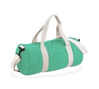 Bagbase Men's Plain Varsity Barrel Duffle Bag (20 Litres) in Bright Green Bagbase Bright Green One Size