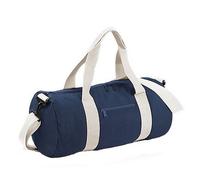 Bagbase Men's Plain Varsity Barrel Duffle Bag (20 Litres) in Dark Navy Bagbase Dark Navy One Size