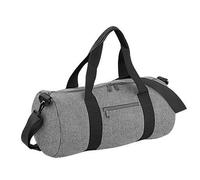 Bagbase Men's Plain Varsity Barrel Duffle Bag (20 Litres) in Grey Bagbase Grey One Size