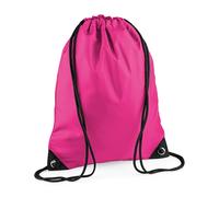 Bagbase Men's Premium Drawstring Bag in Fuchsia Bagbase Fuchsia