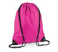 Bagbase Men's Premium Drawstring Bag in Fuchsia Bagbase Fuchsia