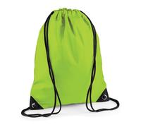 Bagbase Men's Premium Drawstring Bag in Lime Bagbase Lime