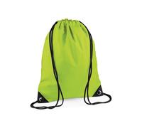 Bagbase Men's Premium Drawstring Bag in Lime Bagbase Lime