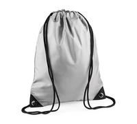 Bagbase Men's Premium Drawstring Bag in Silver Bagbase Silver