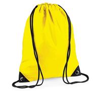 Bagbase Men's Premium Drawstring Bag in Yellow Bagbase Yellow