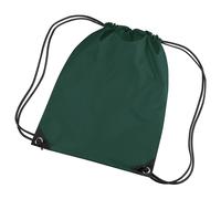 Bagbase Men's Premium Gymsac Water Resistant Bag (11 Litres) in Bottle Green Bagbase Bottle Green