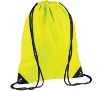 Bagbase Men's Premium Gymsac Water Resistant Bag (11 Litres) in Bright Yellow Bagbase Bright Yellow