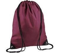 Bagbase Men's Premium Gymsac Water Resistant Bag (11 Litres) in Burgundy Bagbase Burgundy
