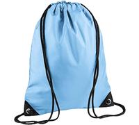 Bagbase Men's Premium Gymsac Water Resistant Bag (11 Litres) in Mid Blue Bagbase Mid Blue