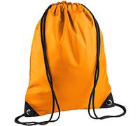 Bagbase Men's Premium Gymsac Water Resistant Bag (11 Litres) in Pale Orange Bagbase Pale Orange