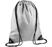 Bagbase Men's Premium Gymsac Water Resistant Bag (11 Litres) in Silver Bagbase Silver