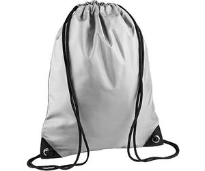Bagbase Men's Premium Gymsac Water Resistant Bag (11 Litres) in Silver Bagbase Silver