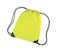 Bagbase Men's Premium Gymsac Water Resistant Bag (11 Litres) Pack of 2 in Bright Yellow Bagbase Bright Yellow