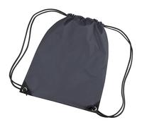 Bagbase Men's Premium Gymsac Water Resistant Bag (11 Litres) Pack of 2 in Dark Grey Bagbase Dark Grey