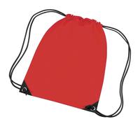 Bagbase Men's Premium Gymsac Water Resistant Bag (11 Litres) Pack of 2 in Light Red Bagbase Light Red