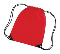 Bagbase Men's Premium Gymsac Water Resistant Bag (11 Litres) Pack of 2 in Red Bagbase Red