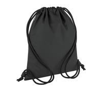 Bagbase Men's Reflective Drawstring Bag in Black Bagbase Black