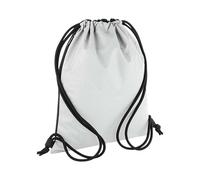 Bagbase Men's Reflective Gymsac in Silver Bagbase Silver