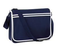 Bagbase Men's Retro Adjustable Messenger Bag (12 Litres) in Mid Navy Bagbase Mid Navy