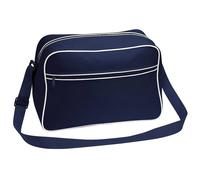 Bagbase Men's Retro Adjustable Shoulder Bag (18 Litres) in Mid Navy Bagbase Mid Navy