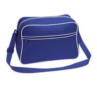 Bagbase Men's Retro Adjustable Shoulder Bag (18 Litres) Pack of 2 in Bright Blue Bagbase Bright Blue