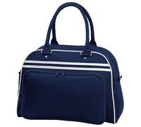 Bagbase Men's Retro Bowling Bag (23 Litres) Pack of 2 in Mid Navy Bagbase Mid Navy One Size