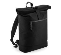 Bagbase Men's Roll Top Backpack in Black Bagbase Black