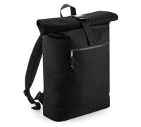 Bagbase Men's Roll Top Backpack in Black Bagbase Black