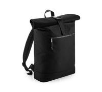 Bagbase Men's Roll-Top Backpack in Black Bagbase Black