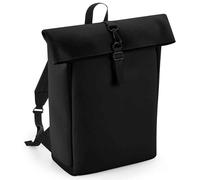 Bagbase Men's Roll Top Backpack in Black Bagbase Black