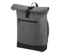 Bagbase Men's Roll Top Backpack in Light Grey Bagbase Light Grey
