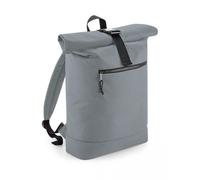 Bagbase Men's Roll Top Backpack in Mid Grey Bagbase Mid Grey