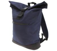 Bagbase Men's Roll-Top Backpack Rucksack Bag (12 Litres) Pack of 2 in Navy Bagbase Navy One Size