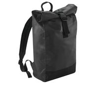Bagbase Men's Roll Top Tarpaulin Backpack in Black Bagbase Black