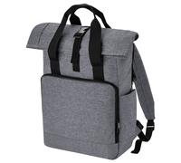 Bagbase Men's Roll Top Twin Handle Backpack in Grey Bagbase Grey
