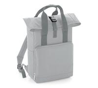 Bagbase Men's Roll Top Twin Handle Backpack in Light Grey Bagbase Light Grey