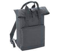 Bagbase Men's Roll Top Twin Handle Backpack in Mid Grey Bagbase Mid Grey