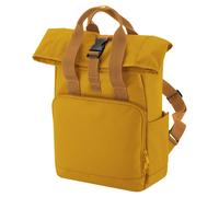 Bagbase Men's Roll Top Twin Handle Backpack in Mustard Bagbase Mustard