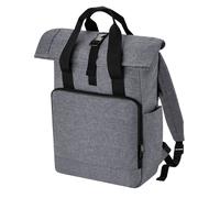 Bagbase Men's Roll Top Twin Handle Laptop Bag in Grey Bagbase Grey