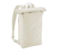 Bagbase Men's Simplicity Lite Roll Top Backpack in Beige Bagbase Beige