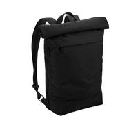 Bagbase Men's Simplicity Roll Top Backpack in Black Bagbase Black