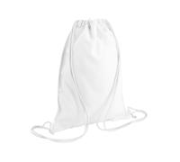 Bagbase Men's Sublimation Drawstring Bag in White Bagbase White