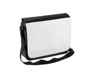 Bagbase Men's Sublimation Messenger Bag in Black Bagbase Black