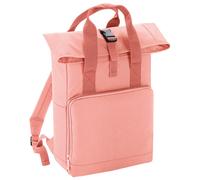 Bagbase Men's Twin Handle Roll-Top Backpack in Baby Pink Bagbase Baby Pink One Size