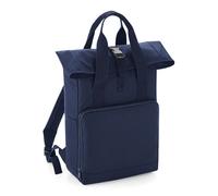 Bagbase Men's Twin Handle Roll-Top Backpack in Mid Navy Bagbase Mid Navy One Size
