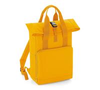 Bagbase Men's Twin Handle Roll-Top Backpack in Mustard Bagbase Mustard One Size