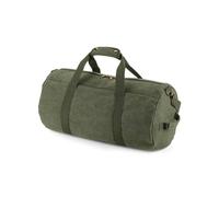Bagbase Men's Vintage Canvas Duffle Bag in Green Bagbase Green One Size