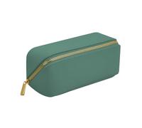 Bagbase - Open Flat Mini Accessory Case - Travel Essentials, Makeup Bag, Bathroom Accessory, Cosmetic Bags - with a Zippered Compartment and More - 100% Leather-Look PU