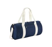 (One Size, French Navy/Off White) Bagbase Original Barrel Duffle Bag