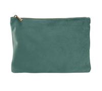 Bagbase Plain Velvet Pouch in Jade | Size: Small